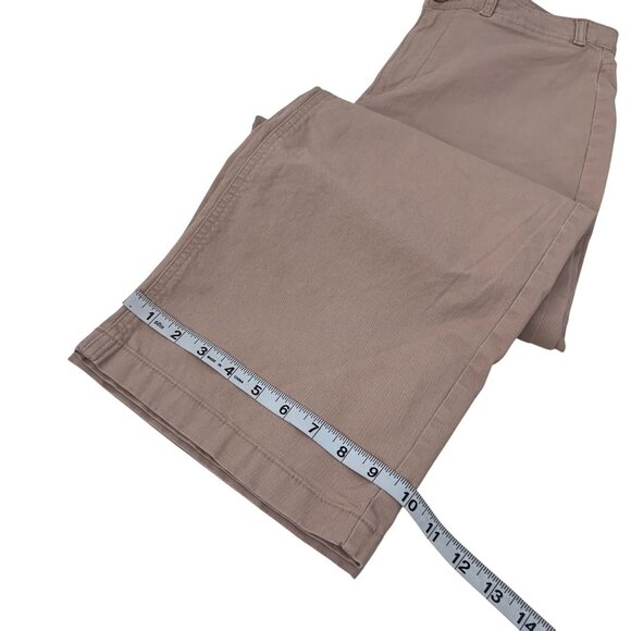 Old Navy Womens High-Rise Wide Leg Pants Size 10 SHORT  Beige Cotton Blend - Picture 8 of 11